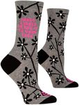 Blue Q Women's Funny Crew Socks - F