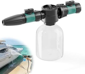 HLXDV Salt Remover Flush Kit: Salt Wash for Boats with 500ml High Capacity Bottle - Dual Control Water & Soap Switch - 3 Spray Modes for Engine, Outboard Motor, Hull, Trailer & Car