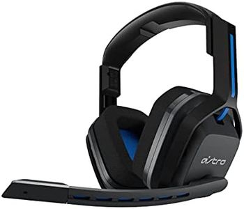 ASTRO Gaming A20 Casque sans Fil 2ème Génération, Léger et Résistant, Microphone avec Fonction de Sourdine Flip-up, Batterie +15h, Portée de 15m, PS5, PS4, PC, Mac - Blanc/Bleu