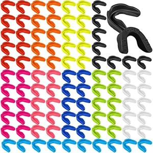 Kathfly 100 Pcs Kids Youth Mouth Guard for Sports Mouthguard Athletic Football Mouth Guard Football Mouthpiece Gum Protection for Boxing Basketball Football Hockey Karate (Assorted Colors)