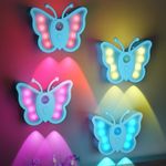 LOFTEK Butterfly Night Light for Kids - Motion Sensor Rechargeable LED Night Light, Color Changing Nightlight with Magnetic Stick-on Wall, Home Decor for Christmas, Bathroom. Hallway, Bedroom, Blue4