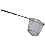 Fishing Net Collapsible, Fish Landing Nets Telescopic Sturdy Pole Handle for Saltwater Freshwater 17 inch Extend to 51 inch