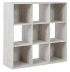 Signature Design by Ashley - Paxberry Nine Cube Organizer - Casual - Whitewash