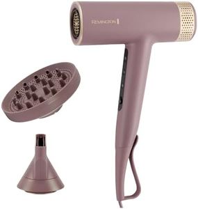 Remington AIRvive™ Haartrockner [leichter langlebiger bürstenloser Digital Motor 110.000U/min] 2 Aufsätze: Diffusor&Stylingdüse (Ionen & Anti-Frizz Technologie,12 Heiz-&Geschwindigkeitsstufen) EC8930