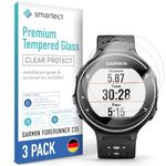 smartect Glass Screen Protector [3 Pieces, Ultra-Clear] for Garmin Forerunner 235, HD Protective Film Anti Scratch, Bubble Free, 9H Hardness, Ultra Resistant