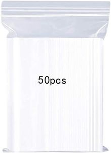 YOFADCI Zip Borse, borsa riutilizzabile della serratura della zip resistente, ispessimento e durevole, serratura ferma per chiudere, 25x35cm si applicano 50PCS Grande