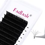 Volume Lash Extensions D Curl 0.05 Easy Fan Lashes 8-14mm Mixed Tray Rapid Blooming Volume Eyelash Extensions Self Fanning Lashes (0.05-D, 8-14mm）