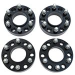 Wheel Spacers 1.5 Inch Set of 4-6 Lug 38mm Real Forged Hub Centric Adapter 6x139.7mm - Compatible with Cadillac, Chevy, GMC - 1995-2022 - Silverado, Sierra, Avalanche, Yukon - 6x5.5 Wheel Spacers