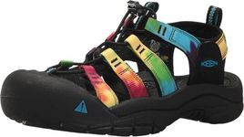 KEEN Womens Newport H2 Closed Toe Water Shoe Sandals, Black Original Tie Dye, 8 US