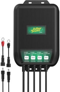 Battery Tender WaveCharge Pro 4 Bank Marine Battery Charger- 12V 40 AMP (10Amps X 4 Batteries) - Fully Automatic Weatherproof Onboard Battery Charger and Maintainer - 022-1009-DL-WH