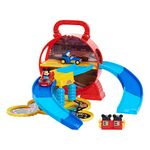 Disney Junior Mickey Mouse Stow ’n Go Garage, Figure and Vehicle Playset, Officially Licensed Kids Toys for Ages 3 Up by Just Play