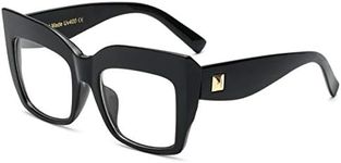 FEISEDY Square Oversized Glasses Frame Eyewear Women B2475