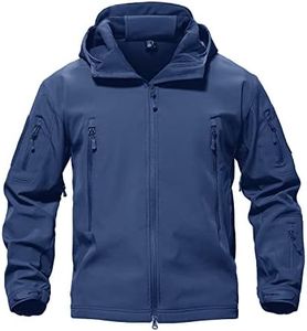 TACVASEN Men's Military Tactical SoftShell Jacket Fleece Lined for Winter