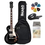 Cort CR200 Electric Guitar with Big-Bag, Polishing Cloth, Strap, Picks & E-Book - Black