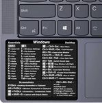 Mac Shortcut Sticker - Mac OS Shortcuts Sticker (M1+Intel), Laptop Keyboard Shortcuts Stickers for MacBook, Compatible with 13-16 Inch MacBook Air/Pro (Windows)