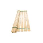 Super King 6ft Wooden Replacement Solid Pine Flat Bed Slats Set 1825mm Webbed - 13 Slat Pack