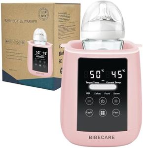BIBECARE Bottle Warmer, Baby Fast Bottle Warmer for Breastmilk & Formula with Temp Display, Accurate Temperature Control, 9 IN 1 Auto Shut-Off, Defrost, Keep 48h Warm & Night Light Heat Baby Food Jars