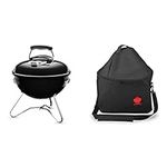 Weber Smokey Joe Original Portable Charcoal BBQ + Premium Carry Bag, Fits Smokey Joe, Black, 39.4 x 33.5 x 5.6 cm