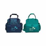 IFF OVERSEAS Women Ziploc Polyester Adjustable Strap Baby Diaper Nappy Changing |Mother Handbag |Maternity Backpack (Teal)