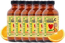 Childlife Liquid Vitamin C, Orange Flavor, Glass Bottle, 4-Ounce (6 Pck)