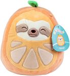 Squishmallows Original 8-Inch Simon The Orange Sloth - Official Jazwares Plush - Collectible Soft & Squishy Sloth Stuffed Animal Toy - Add to Your Squad - Gift for Kids, Girls & Boys