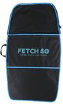 Fetch 50 Double Bodyboard Bag with Rucksack Straps, Heavy Duty Polyester, Large Accessories Pocket, Black with Blue Trim…