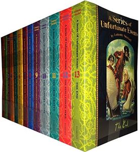 A Series Of Unfortunate Events Lemony Snicket 13 Books Collection Pack Set ((Includes The Bad Beginning, The Reptile Room, The Wide Window, The Miserable Mill, The Austere Academy, The Grim Grotto, The Penultimate Peril, The End)