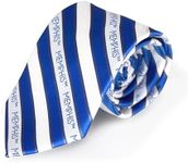 Fan Frenzy Gifts Men's Striped Tie Officially Licensed University Tie | NCAA Sports Ties for Men | Made of Microfiber, Mem, 62 Inches