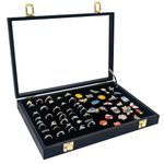 GMFrames Pin Badge Display Case, Ring Storage Box,Large Jewellery Display Box with Clear Window,Shadow Box Frame for Medals,Brooch,Earring