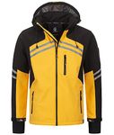 Rock Creek H-285 Men's Softshell Outdoor Jacket, yellow, S
