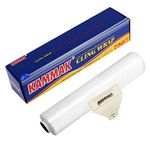 KAMMAK Cling Wrap Plastic Wrap Dispenser for Food with Slide Cutter (12 in*750 SQ FT)