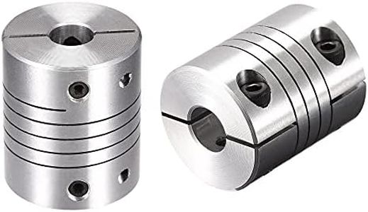 sourcing map 2PCS Motor Shaft 8mm to 10mm Helical Beam Coupler Coupling 25mm Dia 30mm Length