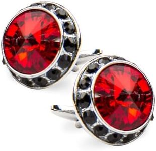 Vittorio Vico Gold & Silver Colorful Bling Cufflinks