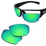 Glintbay 100% Precise-Fit Replacement Sunglass Lenses for Bolle Python 11328-67mm - Polarized Green Mirror