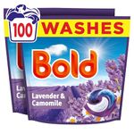 Bold Lavender and Camomile PODS® Washing Liquid Laundry Detergent Capsules 100 Washes, 100ct, Outdoor Freshness that Lasts and Lasts, with Built-In Lenor Softener