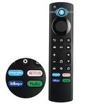 Voice Replacement Remote for Fire TV - Compatible with Insignia, Toshiba, Onmi, Pioneer, for Amazon Fire TV Stick (Lite, 4K, 4K Max), and Smart TV Cube (1st, 2nd, 3rd Gen)