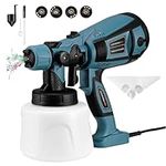 Paint Sprayer, Sunowl 800W Paint Spray Gun with 4 Nozzles & 3 Spray Patterns, 1400ML Electric Paint Sprayer, Max 1200ml/Min, 100 DIN-s, HVLP Spray Gun for Fence, Cabinet, Walls, Ceilings, Crafts