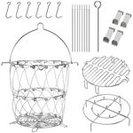 BBQ Future Turkey Fryer Parts Kit with Better Basket for Char-Broil The Big Easy Accessories with Big Easy Oil-Less Grills, Turkey Fryer Accessories Kit