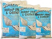 Home Pack Sharp Sand & Cement Ready To Use Multi-Use Mixed Dry Mortar Ideal for Patching Rendering Brick Laying and General Repairs Suitable For Internal & External (20)