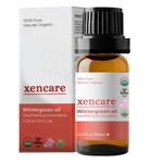 Xencare Wintergreen USDA Organic Essential Oil | 100% Pure Natural Undiluted | Vegan Non-GMO Cruelty-Free | Premium Aromatherapy for Diffusers Baths & Topical Use (0.33 fl oz, 10ml)