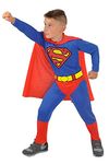 Ciao 11672.8-10 Superman costume disguise boy official DC Comics (Size 8-10 years), Children, Blue/red