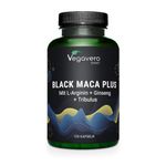 Vegavero Black Maca Root Complex 5000 mg | High Strength with L-Arginine, Panax Ginseng and Tribulus Terrestris | Energy and Endurance | Lab-Tested | NO Additives | Vegan