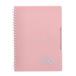 Navneet Youva Hq | Single Subject Book - Salmon Pink With Pp Cover | For Office And Personal Use | Wiro/Spiral Bound | Single Line | A5 Size - 14.8 Cm X 21 Cm | 160 Pages | Pack Of 1