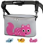 Bello it, Universal Stroller Bag,Organizer for Pram,Cartoon Stroller Bag Design, Lightweight and Large (Squirrel with Top Closure)