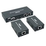 PW-HTS0102IR(POC) HDMI Splitter Extender 1X2 Port Over Cat5e/Cat6 Ethernet Cable With IR Remote Control No delay Up to 60m(196ft) and Resolution Up to 1080P