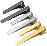 BetterJonny Classic Style Men's Tie Clips, Neck Ties Necktie Bar Pinch Clip Best Gifts for Your Father, Lover and Friends in Xmas, Anniversary, Wedding, Party, Meeting, copper