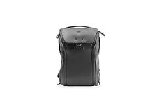 Peak Design Everyday Backpack 20L, Travel, Camera, Laptop Bag with Tablet Sleeve, V2, Black, 20L