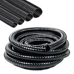 INMOZATA Pond Hose Pipe 20mm 25mm 32mm 38mm Internal Water Butt Pipe Hose Corrugated Flexible PVC Garden Hose Pipe for Fish Fountain Pond Filter Pump Tubing Hose(5M, 25mm)