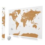 Asquare Scratch off World Map Scratch World Map Poster for Travel Enthusiasts Travel Map Scratch off with Scratch Chip Map of World with Clear Outlines Gift for Travelers/Loved Ones- 84 X 58 Cm, XXL