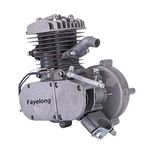 Fayelong 80cc 2-Stroke High-Performance Racing Single Cylinder Engine Motor for Motorized Bicycle (Gray)